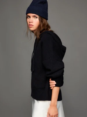 Bershka Czapka Beanie Basic Kobieta Granatowy