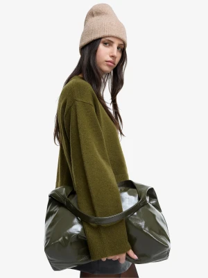 Bershka Czapka Beanie Basic Kobieta Piaskowy