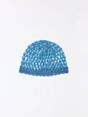 Zdjęcie produktu Bershka Czapka Beanie Z Koralikami Kobieta Niebieski