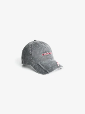 Bershka Czapka Bejsbolówka Out Of Core Mężczyzna Szary