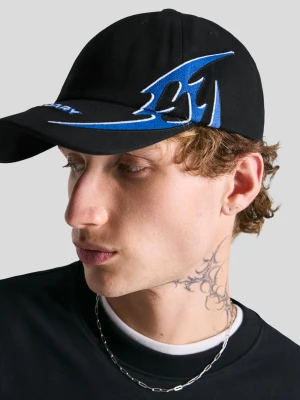 Bershka Czapka Haftowana Mężczyzna Czarny