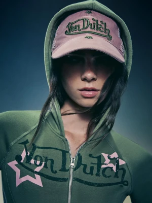 Bershka Czapka Von Dutch Kobieta Różowy