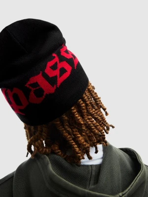 Bershka Czapka Z Nadrukiem Mężczyzna Czarny