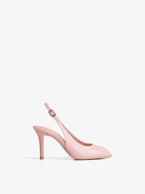 Bershka Czółenka Z Rozcięciem Kobieta Różowy