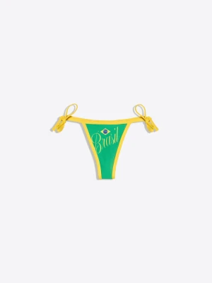 Bershka Dół Od Bikini Typu Stringi Fifa World Cup Kobieta Zielony