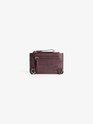 Bershka Etui Na Karty Z Efektem Postarzenia Kobieta Bordowy