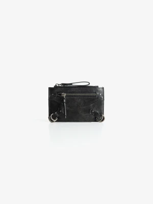 Bershka Etui Na Karty Z Efektem Postarzenia Kobieta Czarny