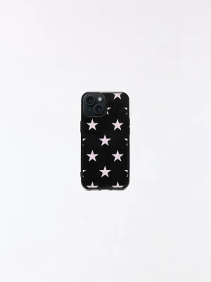Bershka Etui Na Telefon Iphone W Gwiazdy Kobieta 17 Pro Różowy
