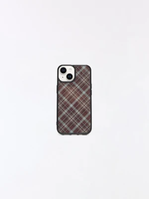 Bershka Etui Na Telefon Iphone W Kratę Kobieta Brązowy