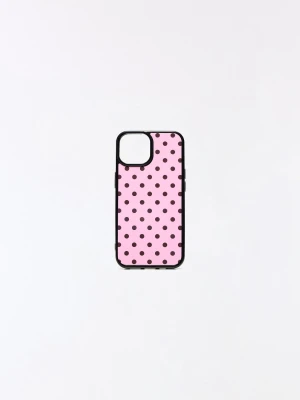 Bershka Etui Na Telefon W Kropki Kobieta Różowy