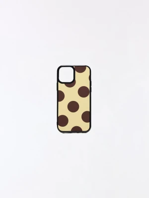 Bershka Etui Na Telefon W Kropki Kobieta Żółty