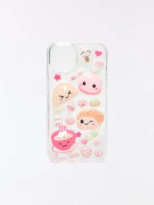 Bershka Etui Na Telefon Z Motywem Sushi Kobieta Iphone 16 Pro Max Różowy