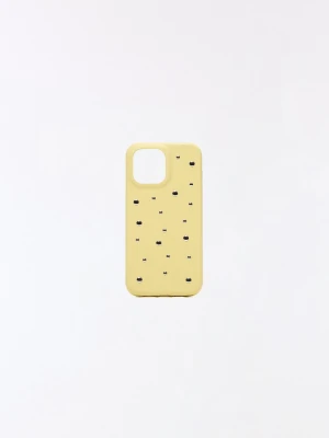 Bershka Etui Na Telefon Ze Sztucznej Skóry Z Ćwiekami Kobieta Iphone 12 / Pro Żółty