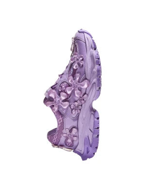 Bershka Buty Sportowe W Kwiaty Out Of Core Kobieta Fioletowy
