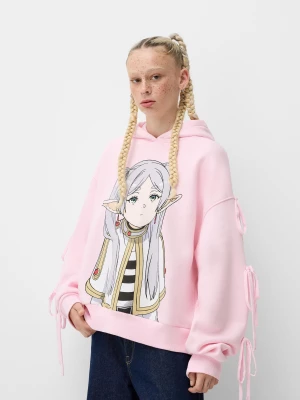 Zdjęcie produktu Bershka Bluza Z Kokardkami Frieren Kobieta Różowy