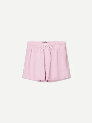 Bershka Gładkie Szorty Kąpielowe Mężczyzna Fioletowy