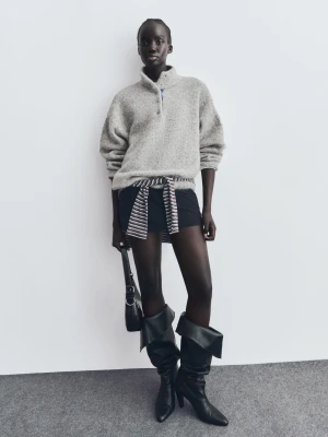 Bershka Golf Kobieta Szary