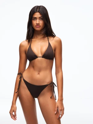Bershka Góra Od Bikini Z Wiązaniem Kobieta Brązowy