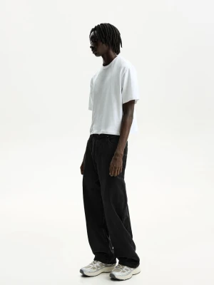Bershka Jeansy Baggy Mężczyzna Czarny