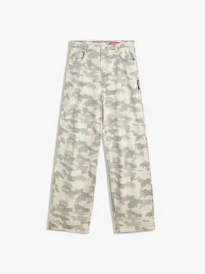 Bershka Jeansy Ecko Unltd O Kroju Baggy Mężczyzna Ciemnoszary