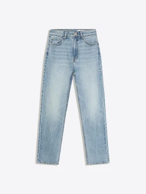 Bershka Jeansy Mom Fit Kobieta Wyblakły Niebieski