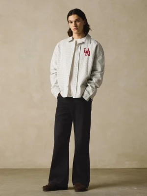 Bershka Jeansy O Kroju Flare Straight Mężczyzna Czarny