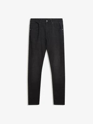 Bershka Jeansy O Kroju Skinny Mężczyzna Czarny