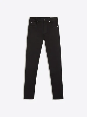 Bershka Jeansy O Kroju Skinny Z Wysokim Stanem Kobieta Czarny