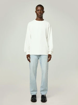 Bershka Straight Fit Jeans Mężczyzna Light Blue