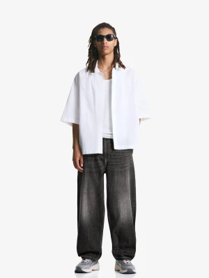 Bershka Jeansy Skater Mężczyzna Czarny