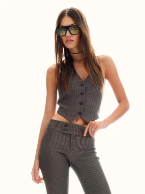 Bershka Kamizelka Bengalin Kobieta Brązowy