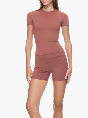 Bershka Kolarki Quick Dry I Oddychające Kobieta Pomarańczowy