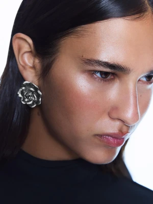 Bershka Kolczyki Różowe Kobieta Srebrny