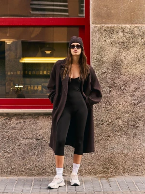 Bershka Kombinezon Na Ramiączkach Kobieta Czarny