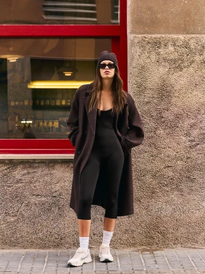 Bershka Kombinezon Na Ramiączkach Kobieta Czarny