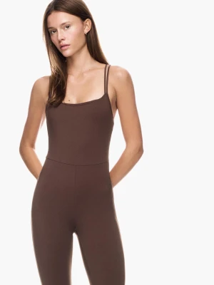 Bershka Kombinezon Szybkoschnący I Oddychający Kobieta Brązowy