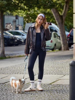 Bershka Kombinezon Szybkoschnący I Oddychający Kobieta Czarny