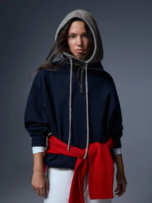 Bershka Kominiarka Z Dzianiny Kobieta Szary