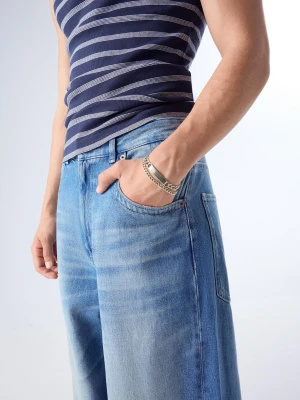 Bershka Komplet 2 Bransoletek Stalowych Mężczyzna Srebrny