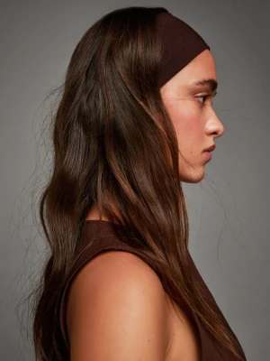 Bershka Komplet 2 Taśm Do Włosów Kobieta Brązowy