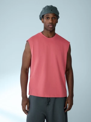 Bershka Koszulka Bez Rękawów Mężczyzna Czerwony