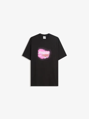 Bershka Koszulka Cars Z Krótkim Rękawem Mężczyzna Czarny