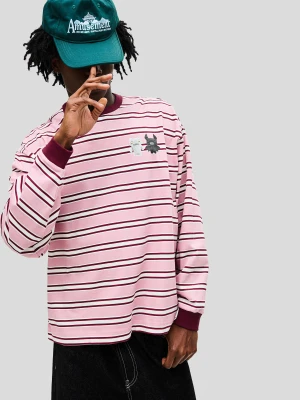 Bershka Koszulka Fugglers Z Długim Rękawem I Nadrukiem Mężczyzna Różowy