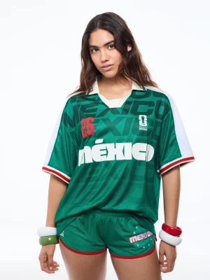 Zdjęcie produktu Bershka Koszulka Oversize Meksyk Fifa World Cup™ Kobieta Zielony