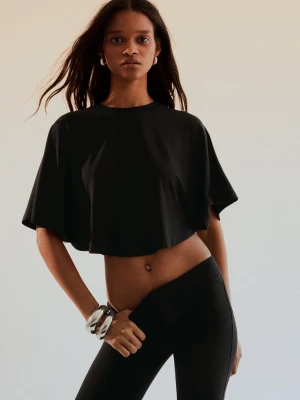 Zdjęcie produktu Bershka Koszulka Oversize Z Efektem Warstwowym Kobieta Czarny
