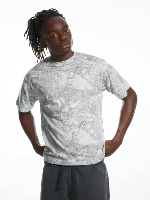 Bershka Koszulka Regular Fit Aries X Bershka Mężczyzna Ciemnoszary