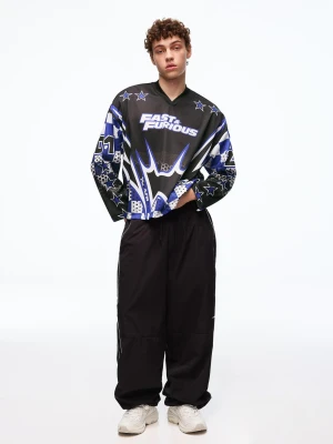 Bershka Koszulka Z Długim Rękawem Fast & Furious Mężczyzna 0-046