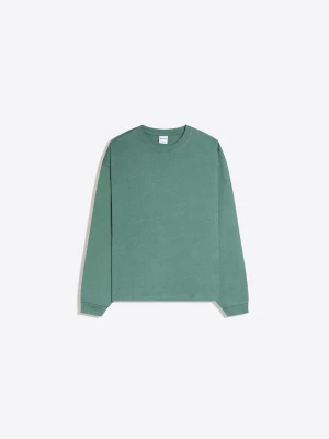 Bershka Koszulka Z Długim Rękawem Mężczyzna Zielony