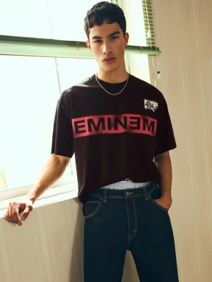 Zdjęcie produktu Bershka Koszulka Z Krótkim Rękawem Eminem Mężczyzna Czarny