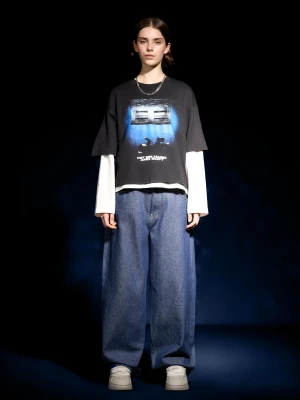 Bershka Koszulka Z Krótkim Rękawem I Nadrukiem Billie Eilish Kobieta Czarny